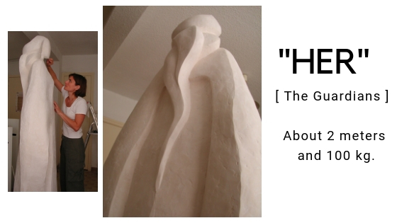 alt=" Her - Camy's sculpture in plaster"